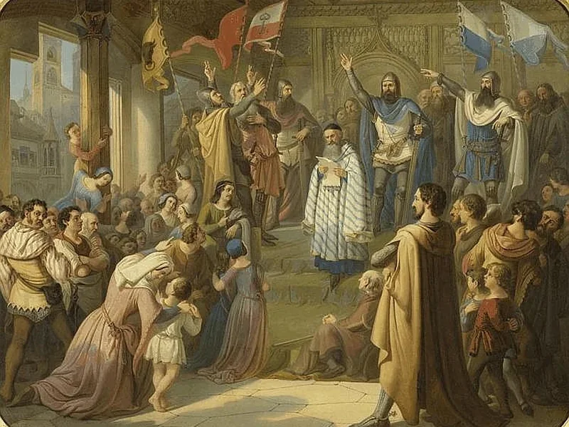 1819-Anton Bütler - Giuramento dei Cantoni
